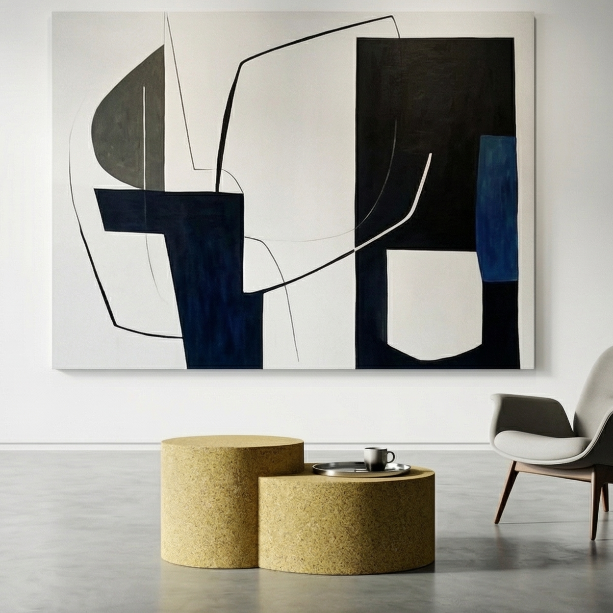 KREIS Hafif Beton Orta Sehpa 